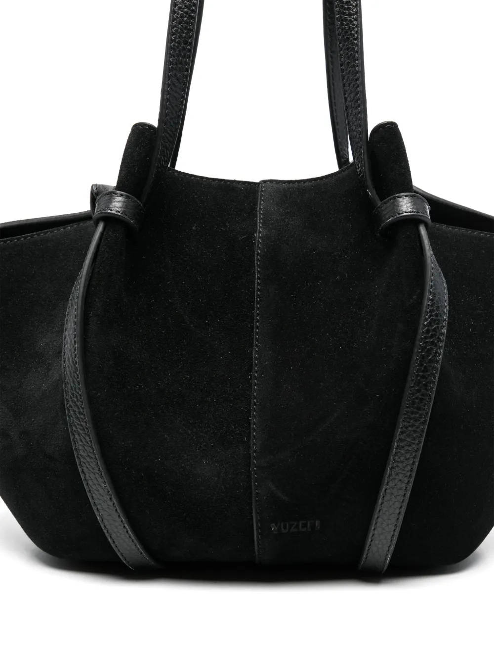 Yuzefi Mochi Leather Tote Bag In Black
