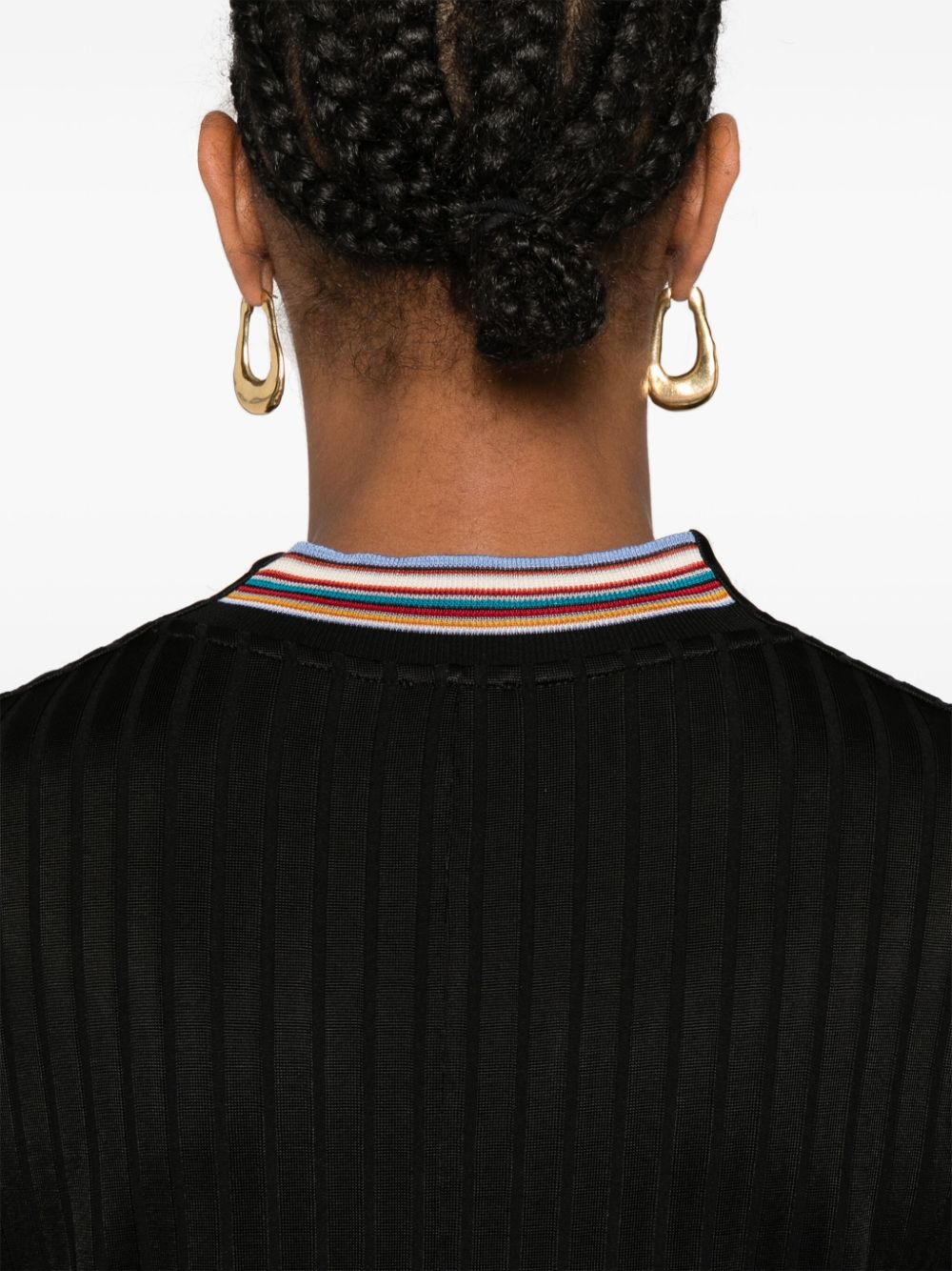 Shop Paul Smith V-neck Top In Black