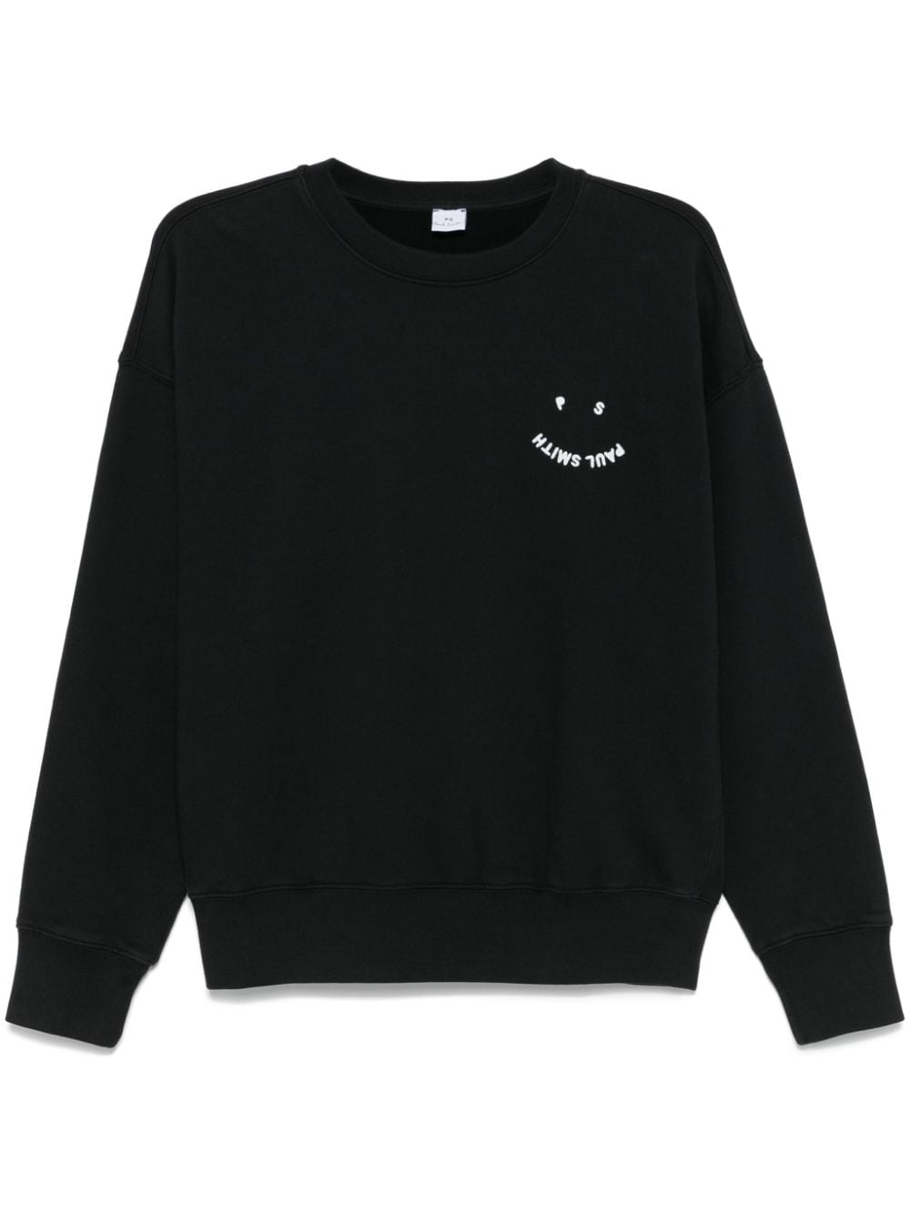 Shop Ps By Paul Smith Embroidered-logo Sweatshirt In Black