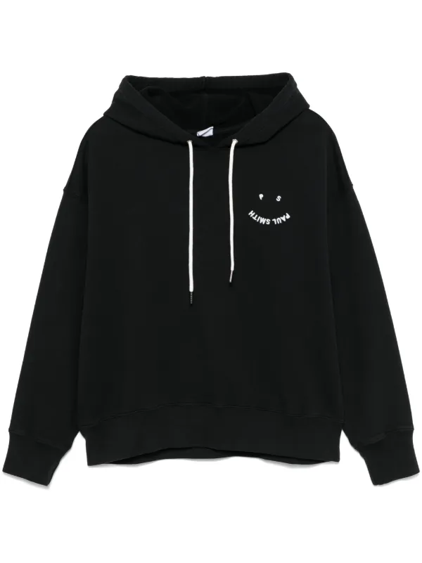 PS Paul Smith embroidered logo Hoodie Black FARFETCH OM