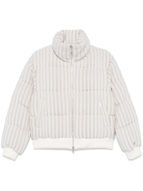 Add knitted puffer jacket