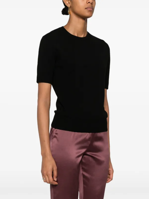 【関税&送料込】Saint Laurent Wool T-Shirt Saint Laurent Wool T-shirt | Black | FARFETCH