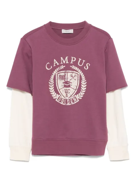 Golden Goose Kids double-sleeve crew-neck sweatshirt