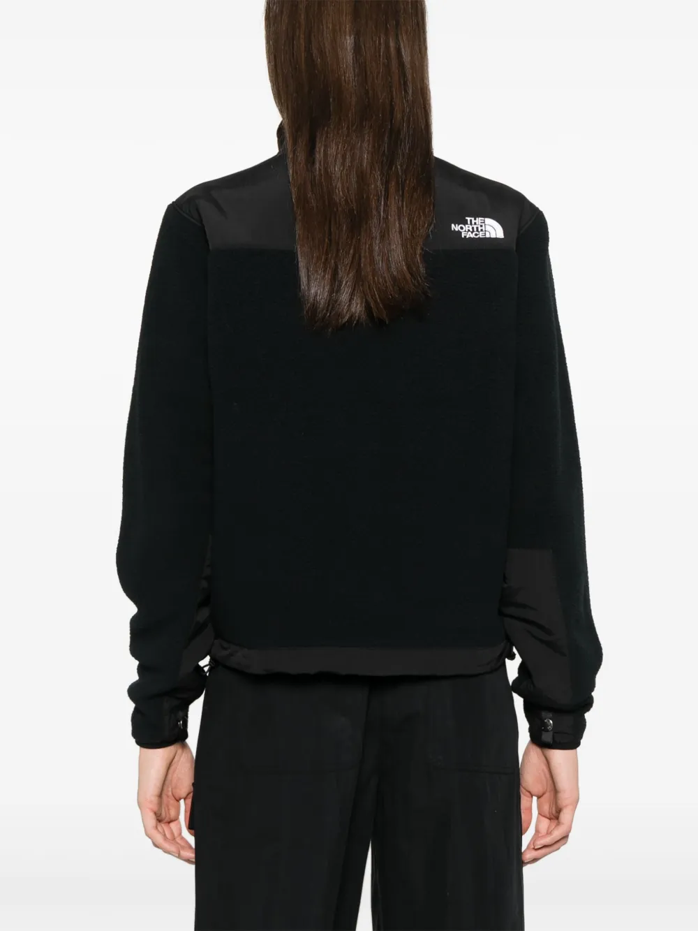 The North Face Denali 2 Paneled Recycled Fleece And Shell Jacket In Black