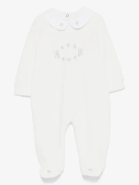 Siola Pyjama mit Blumenstickerei