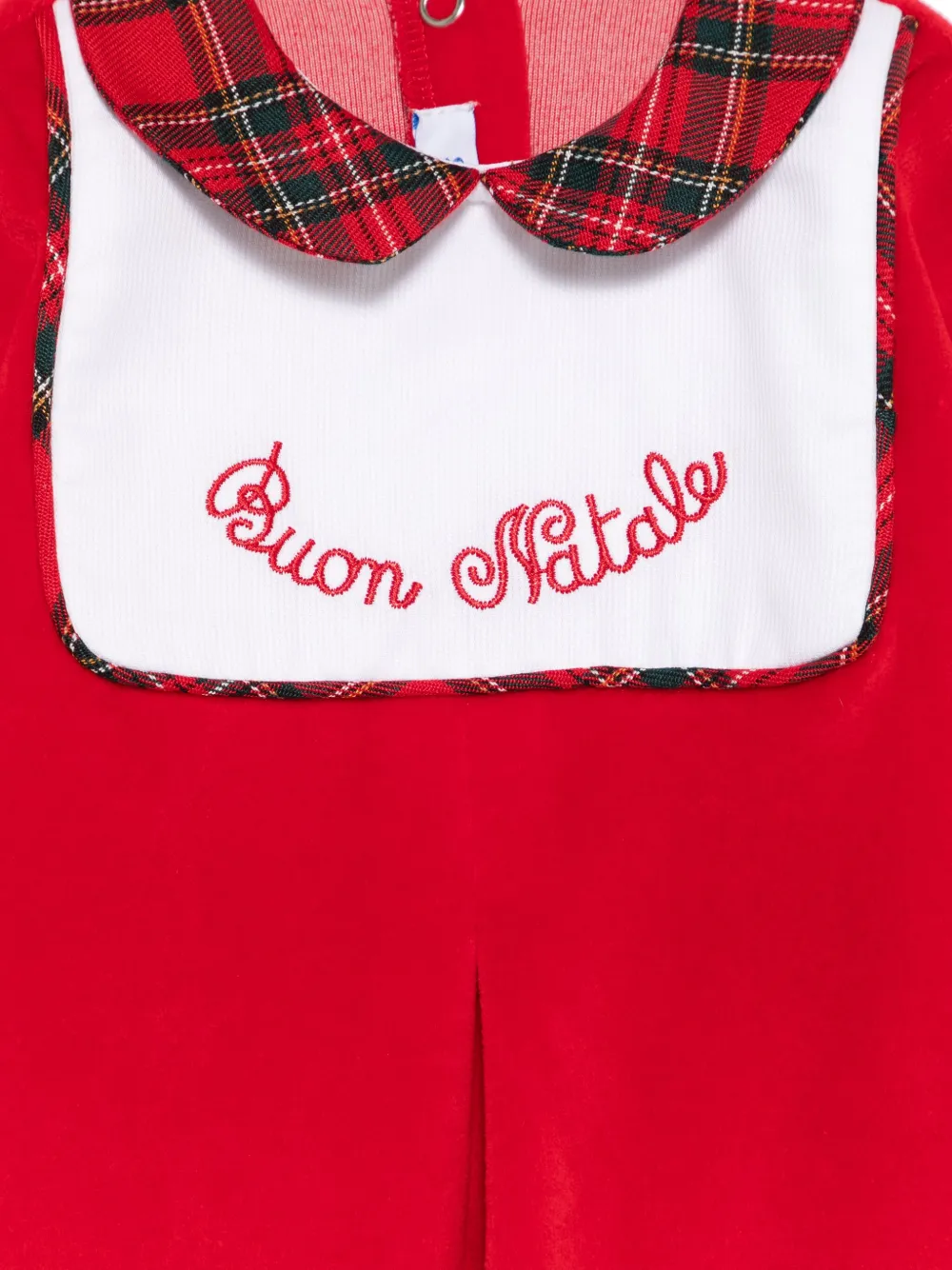 Siola Pyjama met geborduurde tekst Rood