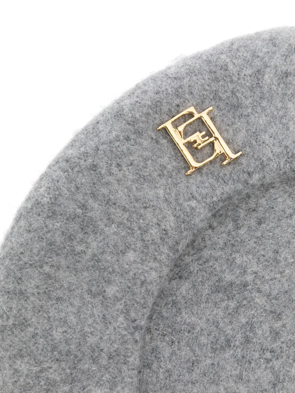 elisabettafranchilamiabambina Elisabetta Franchi La Mia Bambina Baret met logoplakkaat - Grijs