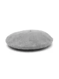 Elisabetta Franchi La Mia Bambina logo-plaque beret - Grey