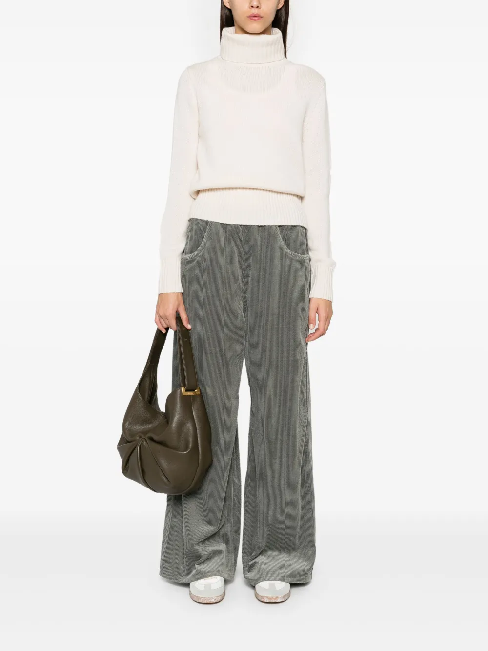 Sofie D'hoore Ribfluwelen broek - Groen