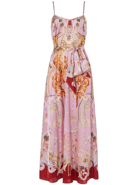 Temperley London Carline-print slip dress