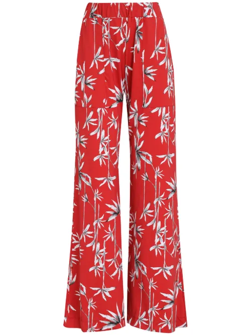 Pantalon à imprimé bambou - Brigitte - Modalova