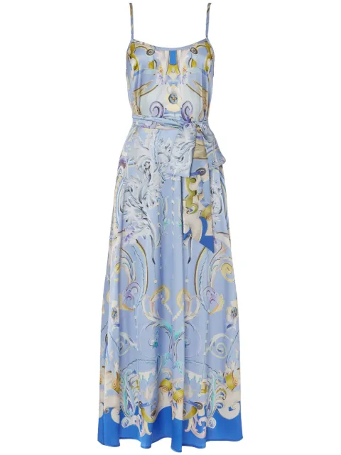 Temperley London Carline-print slip dress