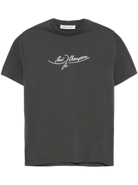 OUR LEGACY plates-print T-shirt Men