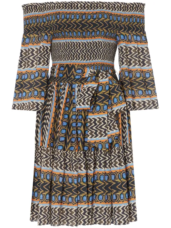 Temperley London Gia Mini Dress Blue FARFETCH