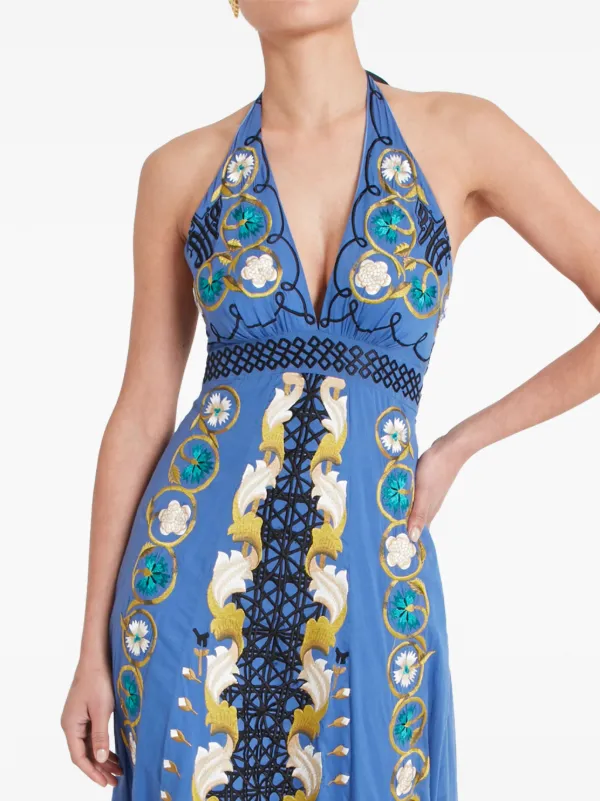 chinese dress ladies Petal and Pup Women's Fionna Maxi Dress - Blue Floral main image 0