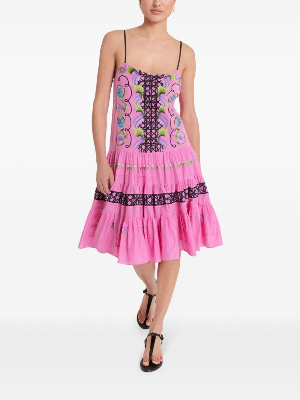 Temperley London Florentine mini dress - Roze