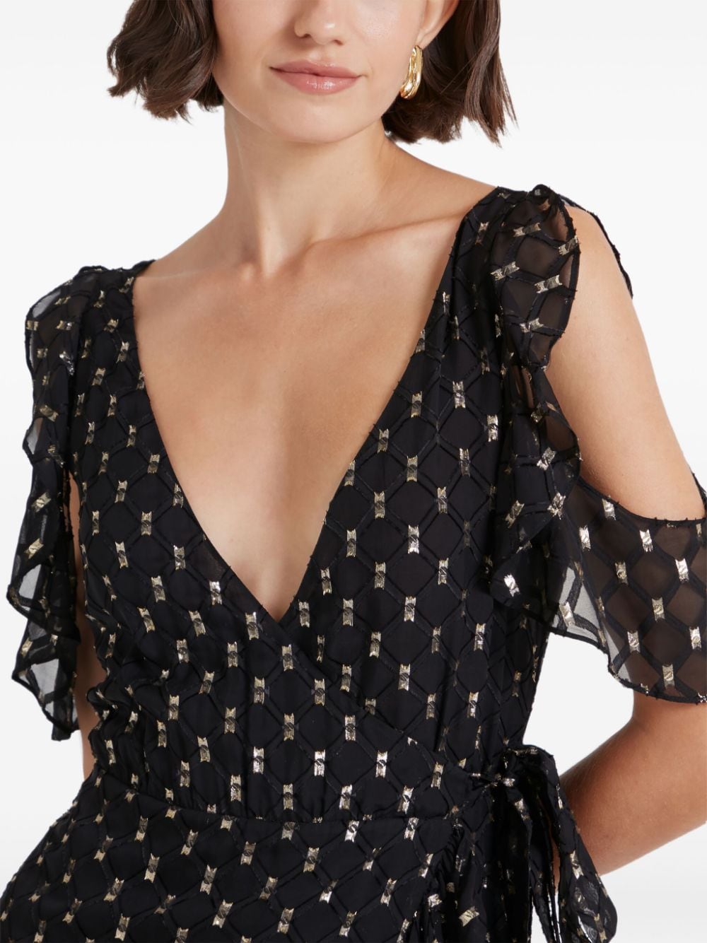 Shop Temperley London Angelico Mini Dress In Black