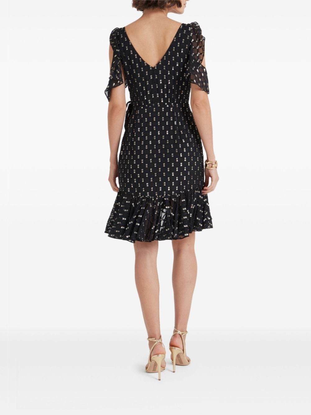 Shop Temperley London Angelico Mini Dress In Black