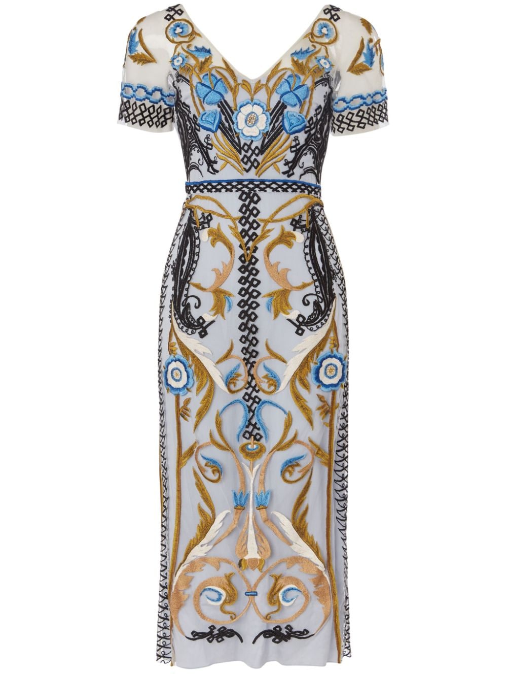 Shop Temperley London Alessia Midi Dress In Blue