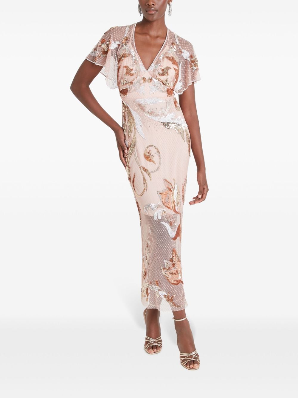 Shop Temperley London Novella Maxi Dress In Pink