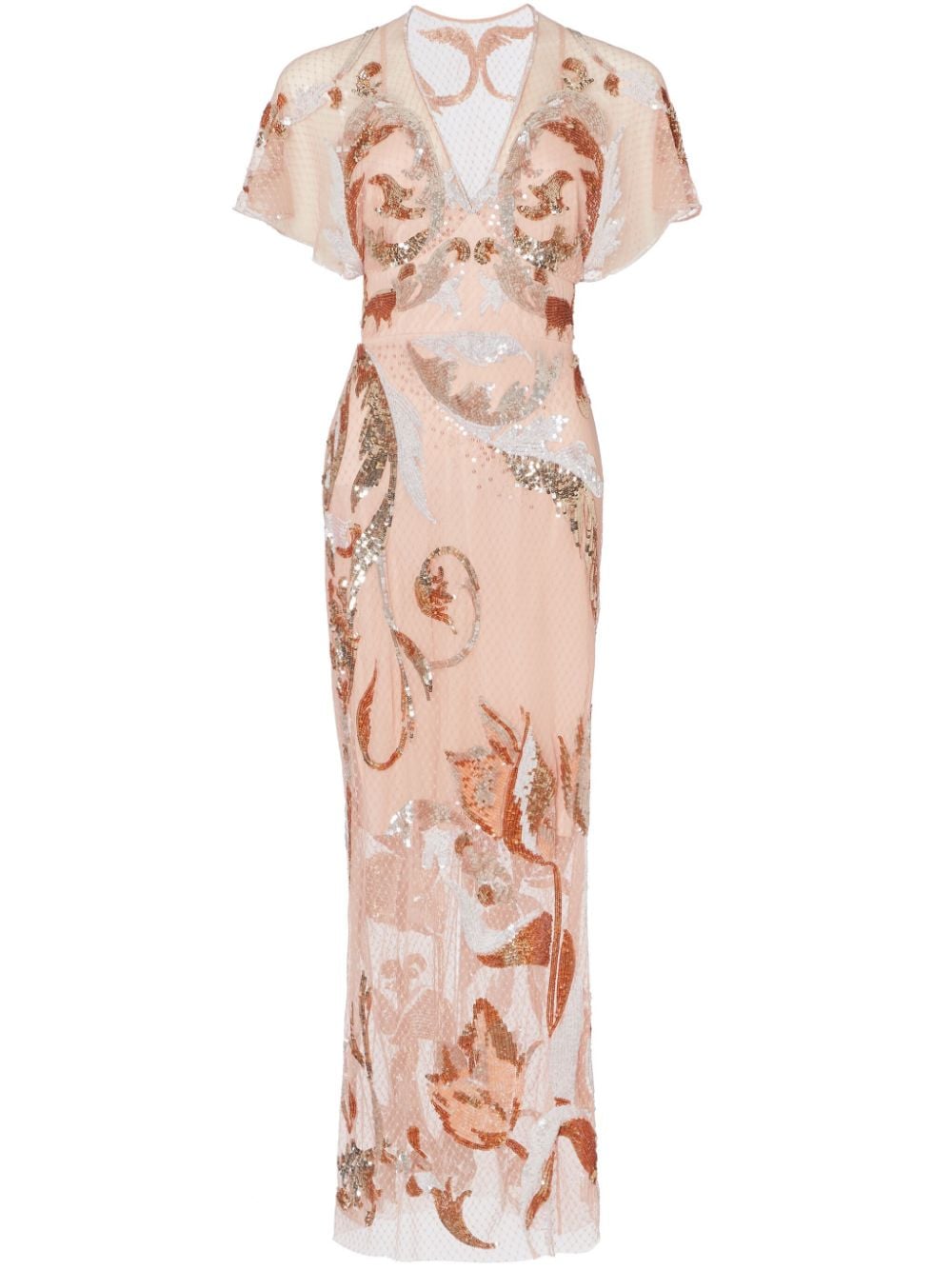 Shop Temperley London Novella Maxi Dress In Pink