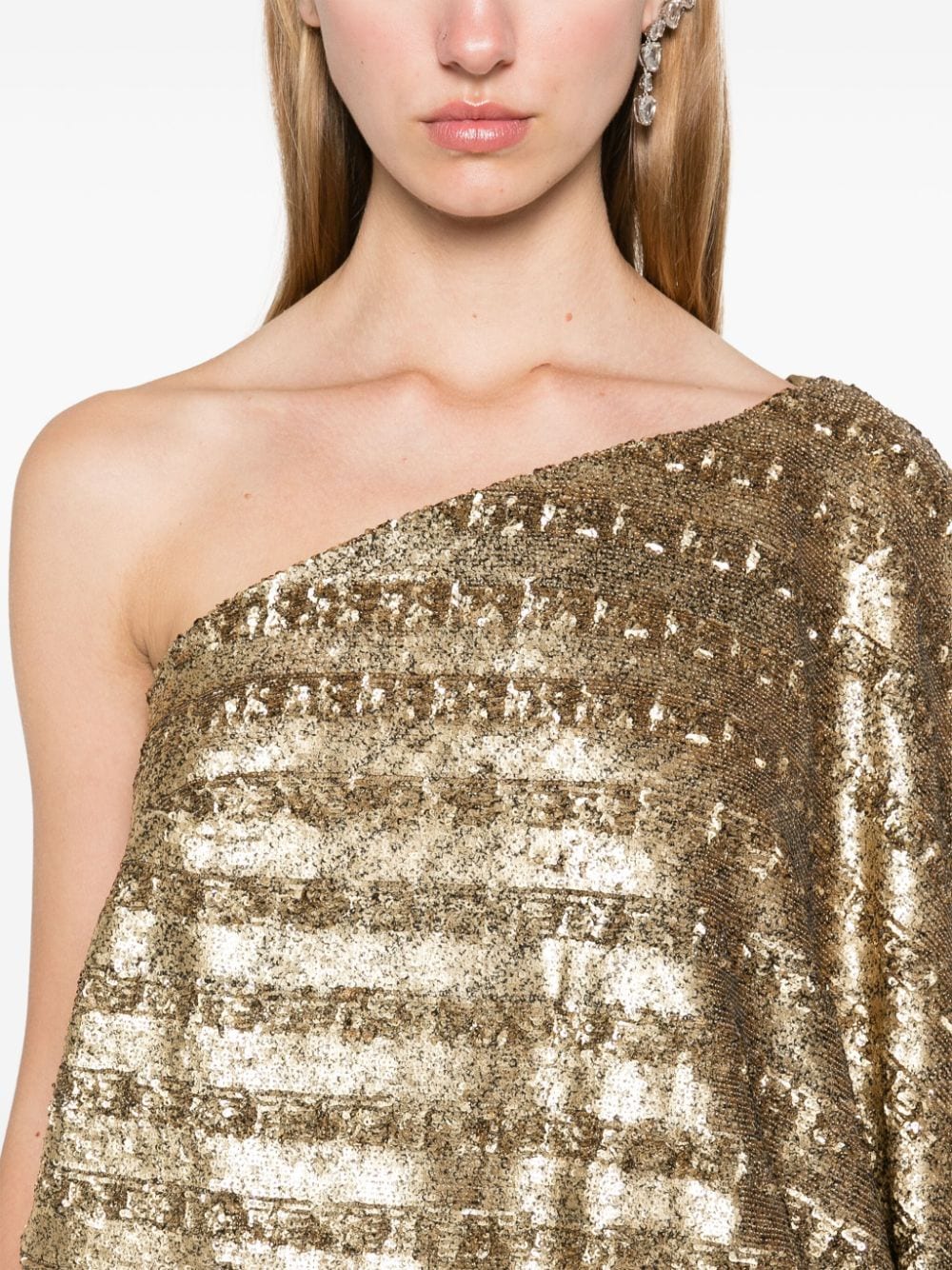 Shop Taller Marmo Gilded Eternity Mini Dress In Gold