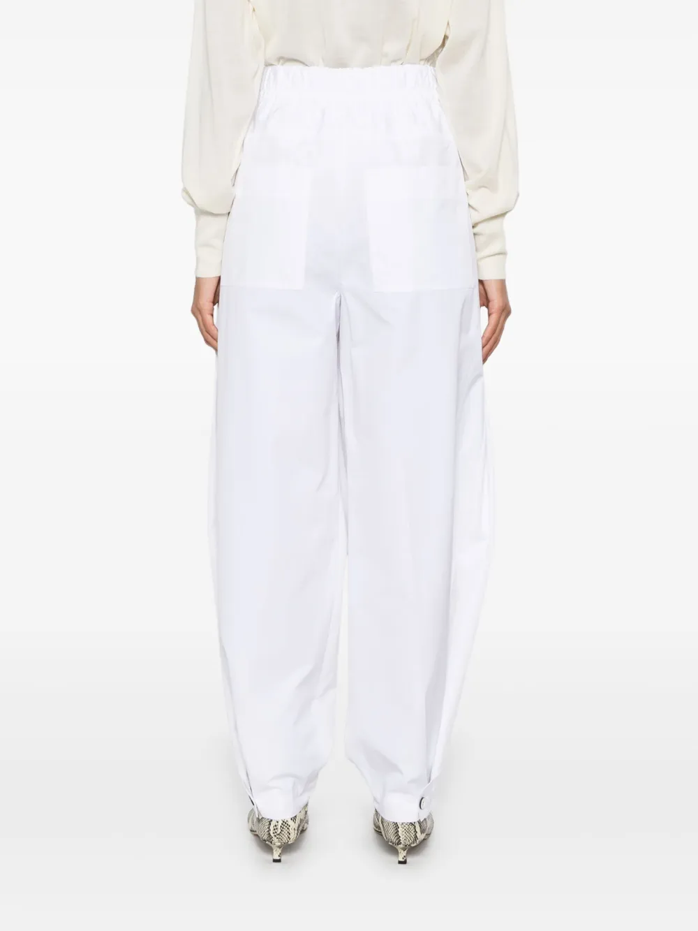 Jil Sander Katoenen broek Wit