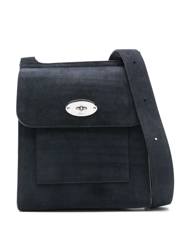 Mulberry Antony Messenger Bag Blue FARFETCH AE