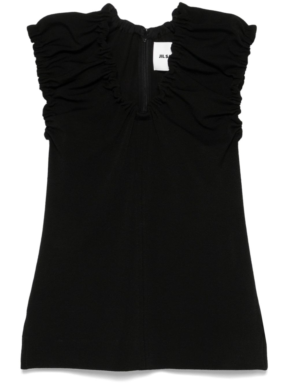 Jil Sander gathered blouse - Black