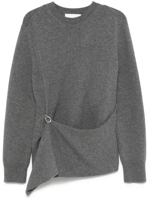 Jil Sander draped panel sweater