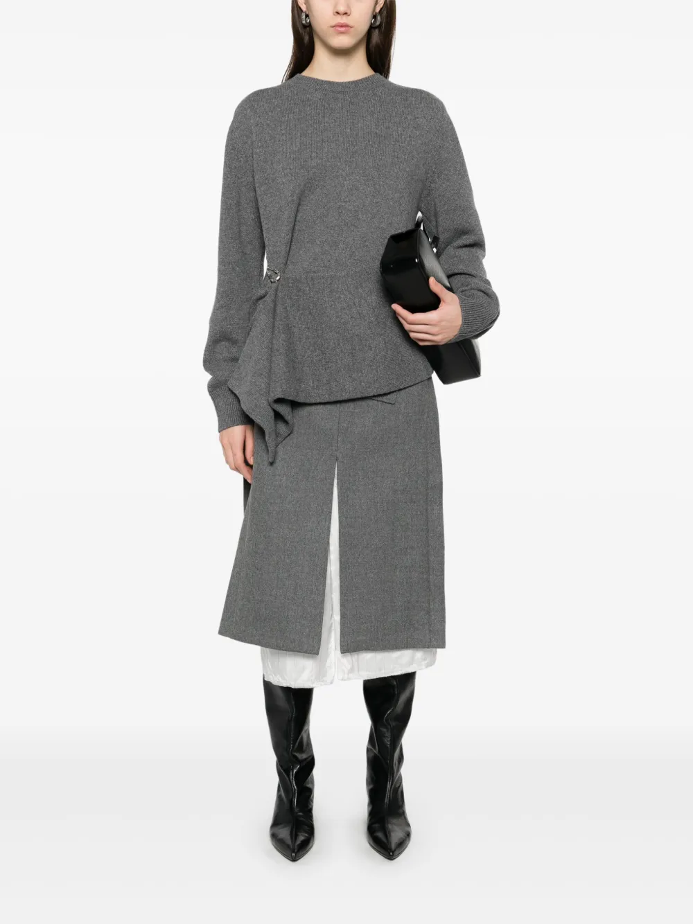 Jil Sander draped panel sweater | Jumpers | Image 2