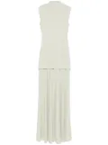 Jil Sander layered maxi dress - Green