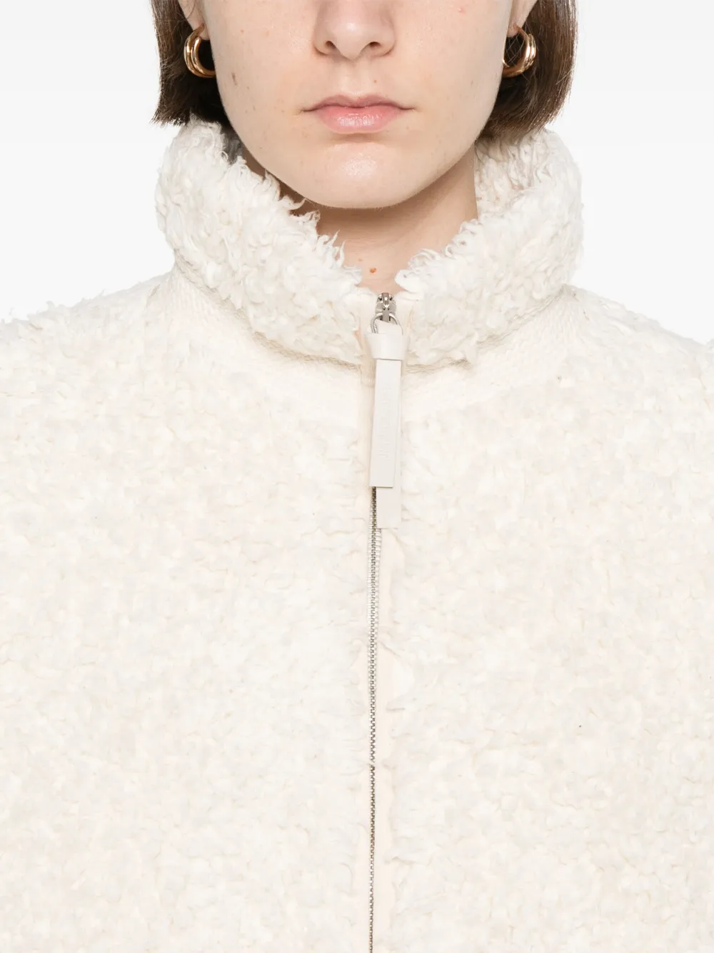 Jil Sander Fleece jack Wit