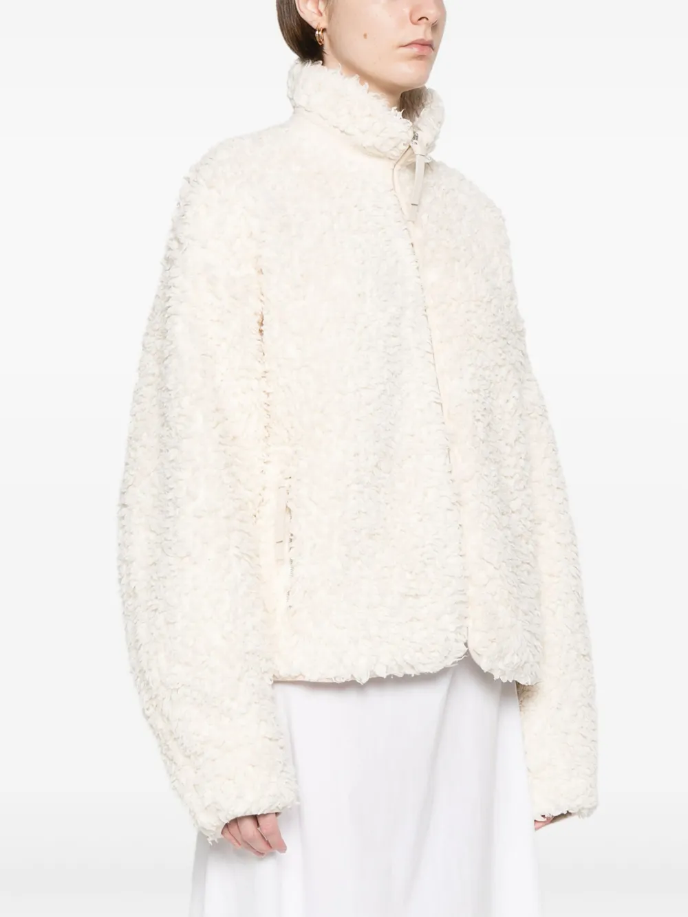 Jil Sander Fleece jack Wit