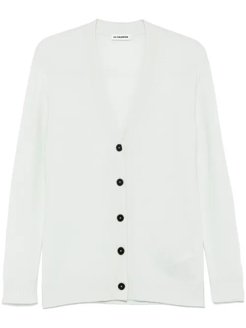 Cardigan à logo brodé - Jil Sander - Modalova