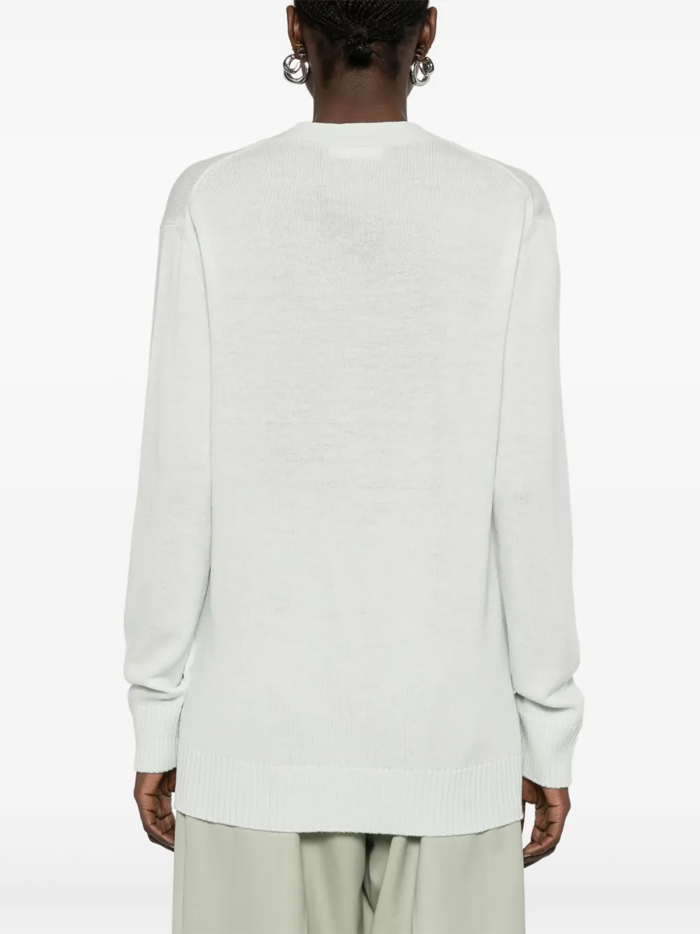 Jil Sander Vest met geborduurd logo Groen