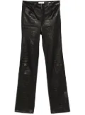FRAME The Leather Ruler trousers - Black