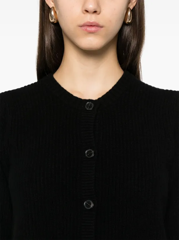FRAME short-sleeve Cardigan | Black | FARFETCH