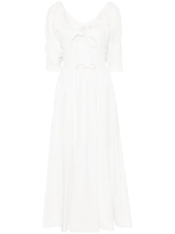 Den Ischia Midi Dress - White