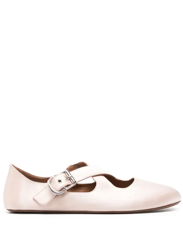 【ALAIA直営店】BALLERINES CRISS CROSS EN SATIN ALAÏA | Criss Cross Satin Ballerina Flats | Women | Lane