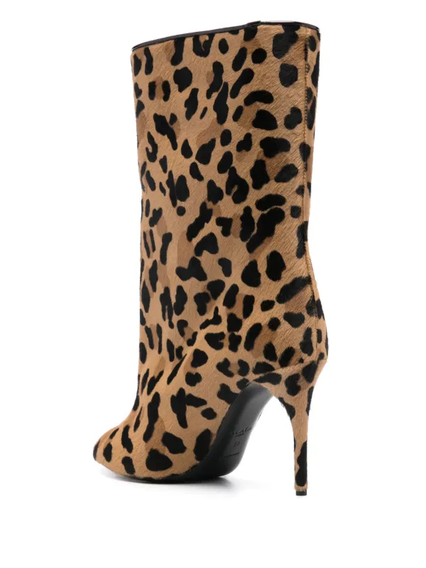 Alaïa 90mm leopard-print Boots | Brown | FARFETCH