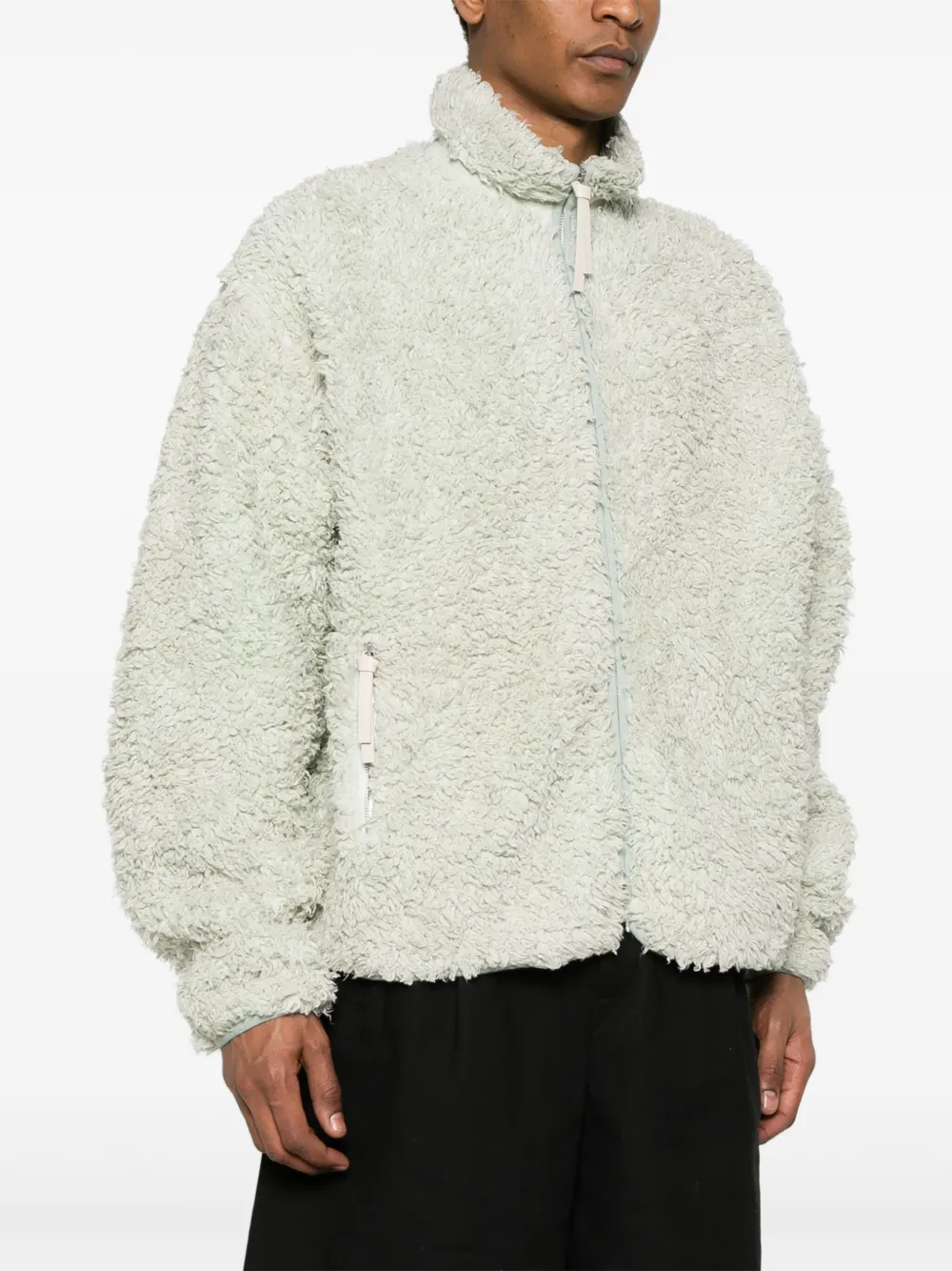 JIL SANDER+ Katoenen fleece jack Groen