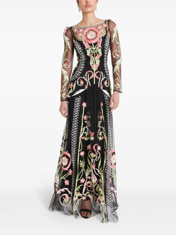 Temperley London Alessia Maxi Dress | Black | FARFETCH GE