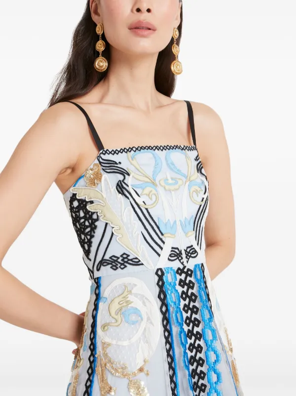 Temperley London Alessia Midi Dress | Blue | FARFETCH