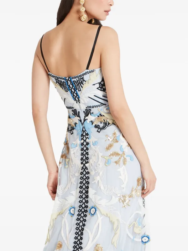 Temperley London Alessia Midi Dress | Blue | FARFETCH