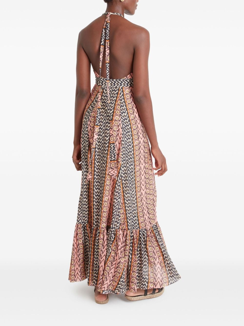 Shop Temperley London Gia Maxi Dress In Pink