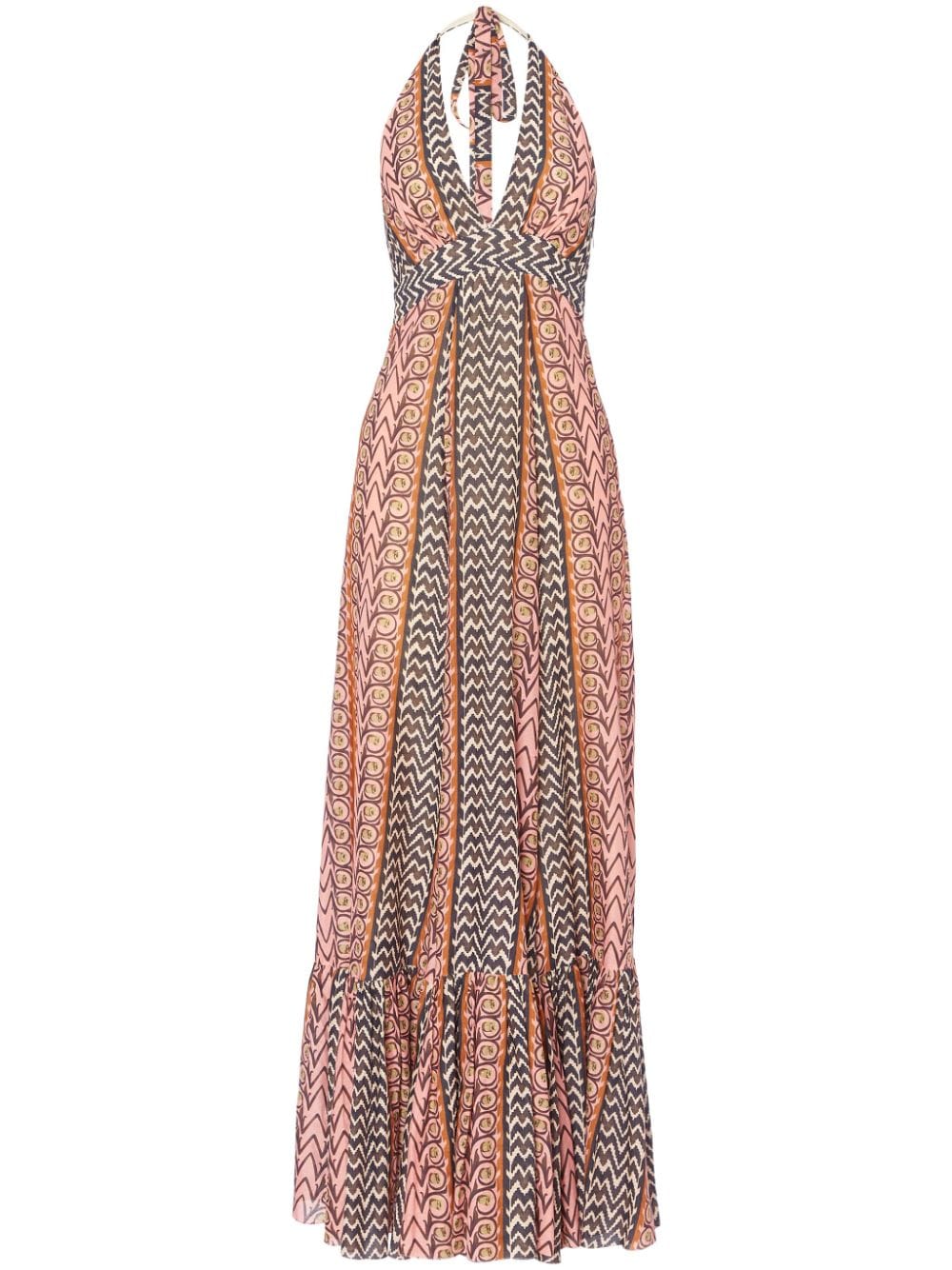 Shop Temperley London Gia Maxi Dress In Pink