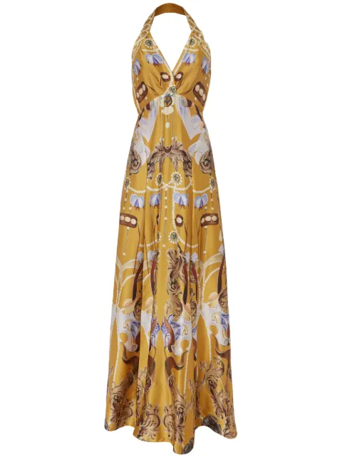 Temperley London graphic-print maxi dress
