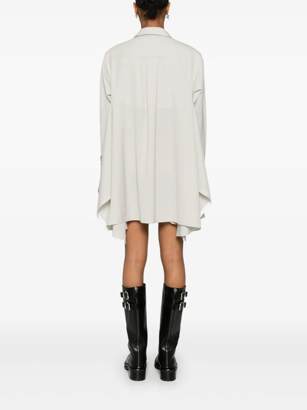 sacai Mini-blousejurk Beige