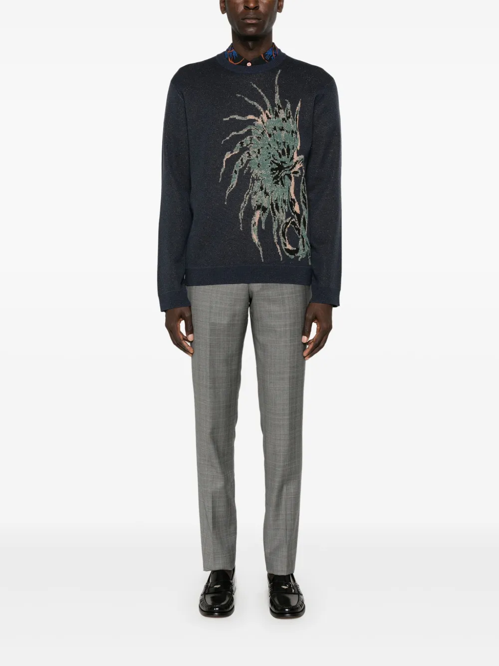 Paul Smith jacquard sweater - Blauw